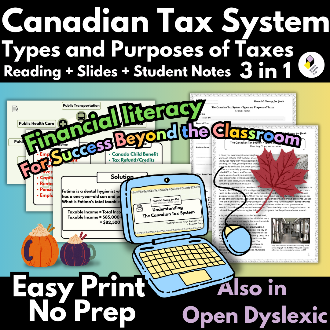 Thumbnail image for a lesson in the Canadian tax system.